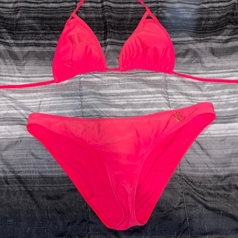 Hot pink body glove women’s triangle bikini